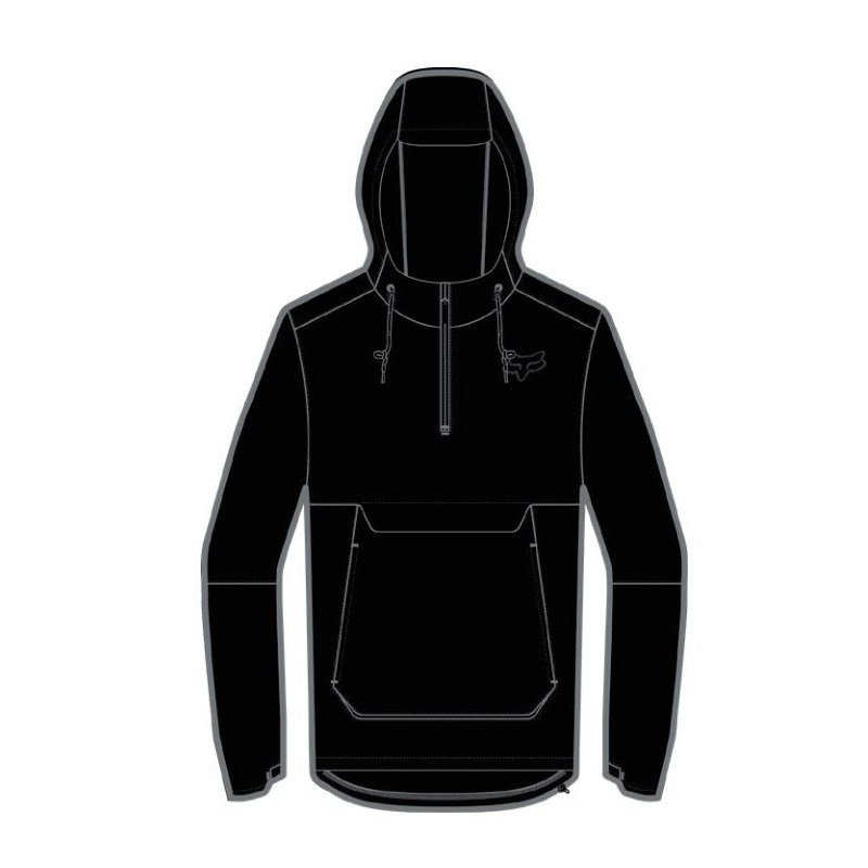 BLUZA Z KAPTUREM FOX RANGER WIND BLACK