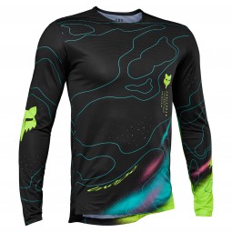 KOSZULKA ROWEROWA Z DŁUGIM RĘKAWEM FOX FLEXAIR LUNAR BLACK