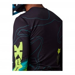 KOSZULKA ROWEROWA Z DŁUGIM RĘKAWEM FOX FLEXAIR LUNAR BLACK