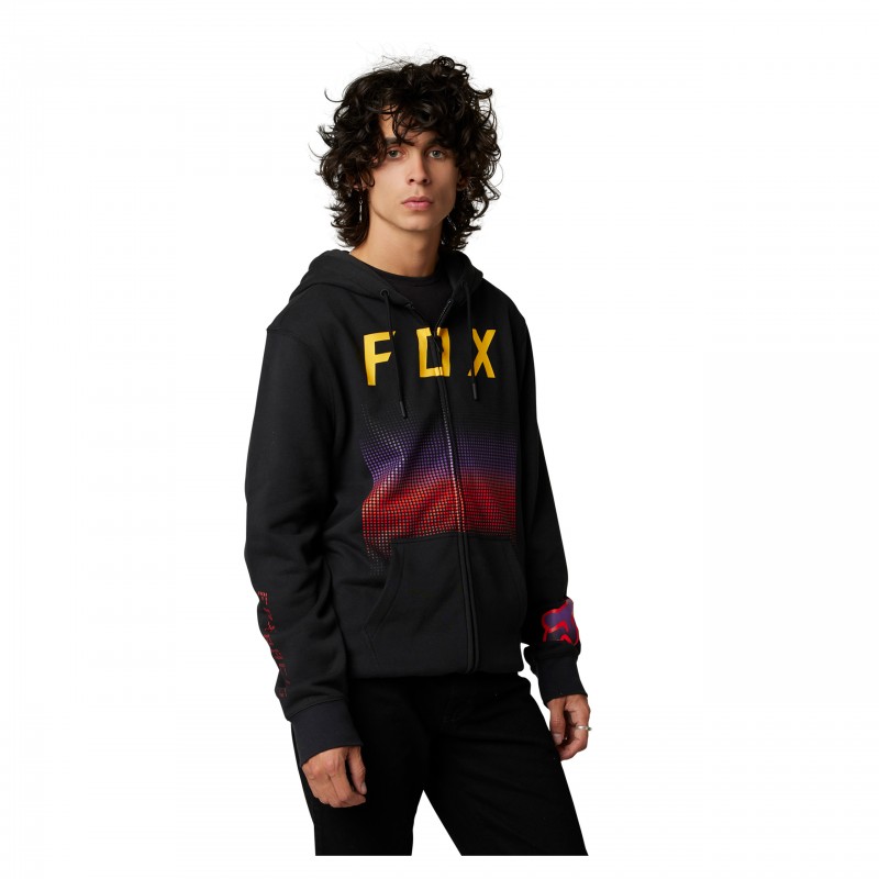 BLUZA Z KAPTUREM NA ZAMEK FOX FGMNT BLACK