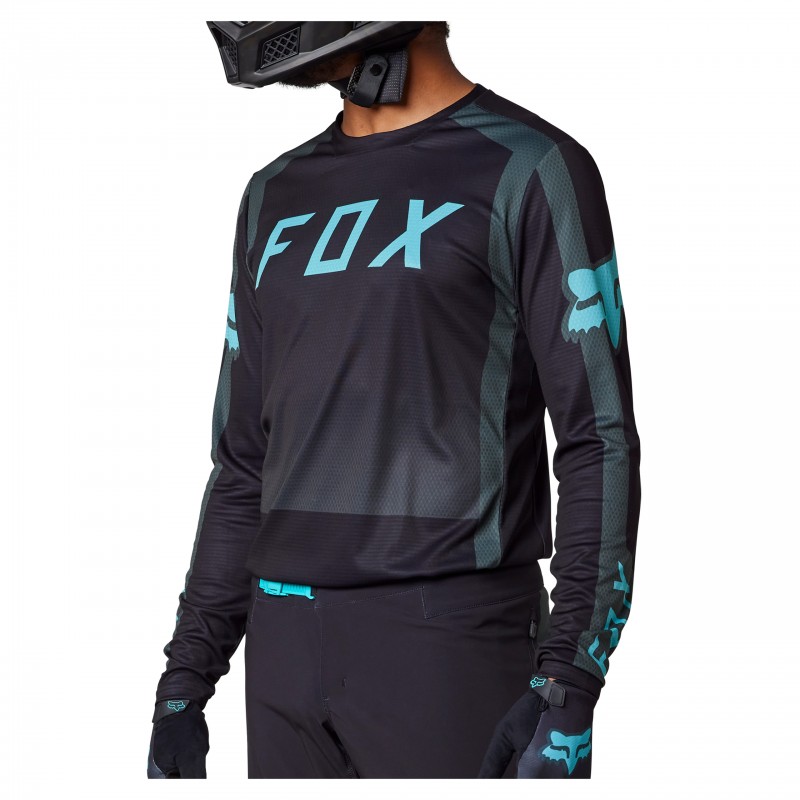 KOSZULKA ROWEROWA Z DŁUGIM RĘKAWEM FOX DEFEND RACE CAPSULE EMERALD
