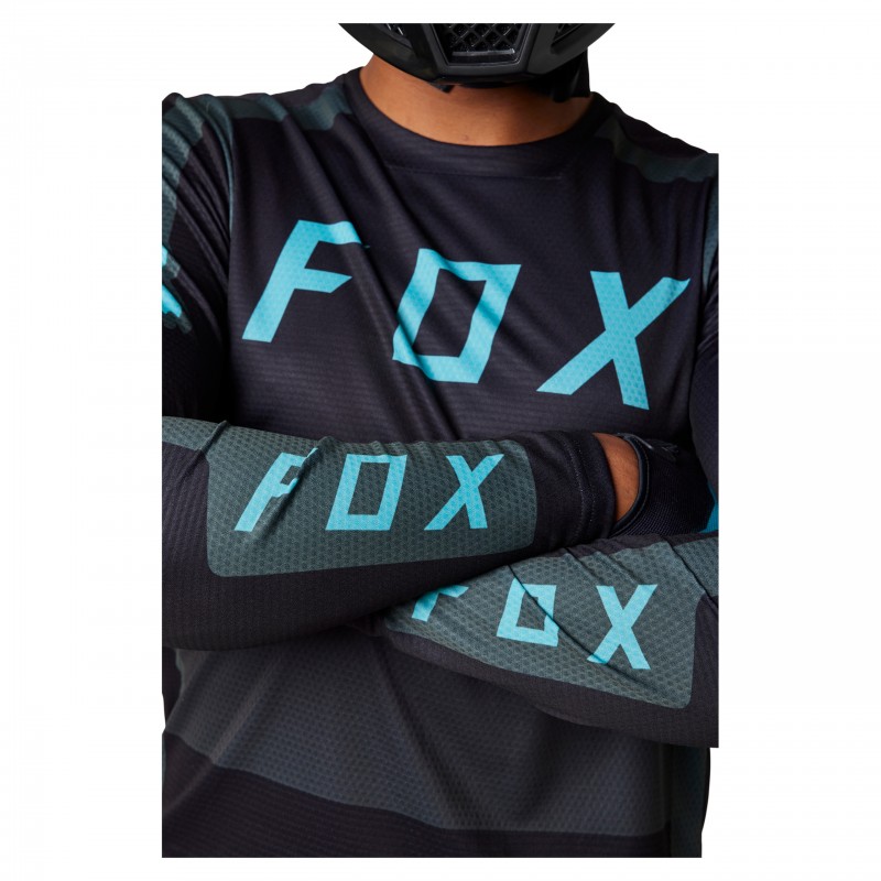 KOSZULKA ROWEROWA Z DŁUGIM RĘKAWEM FOX DEFEND RACE CAPSULE EMERALD