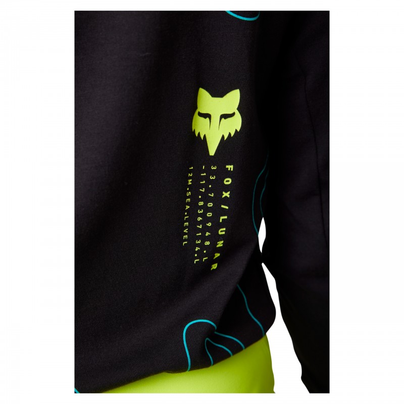 KOSZULKA ROWEROWA Z DŁUGIM RĘKAWEM FOX RANGER DR MD LUNAR BLACK
