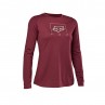 KOSZULKA ROWEROWA Z DŁUGIM RĘKAWEM FOX LADY RANGER DR MID DARK MAROON