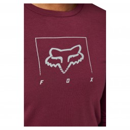 KOSZULKA ROWEROWA Z DŁUGIM RĘKAWEM FOX LADY RANGER DR MID DARK MAROON