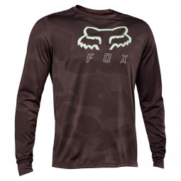 KOSZULKA ROWEROWA Z DŁUGIM RĘKAWEM FOX RANGER TRU DRI DARK MAROON