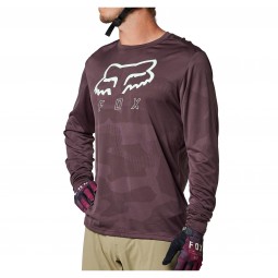 KOSZULKA ROWEROWA Z DŁUGIM RĘKAWEM FOX RANGER TRU DRI DARK MAROON