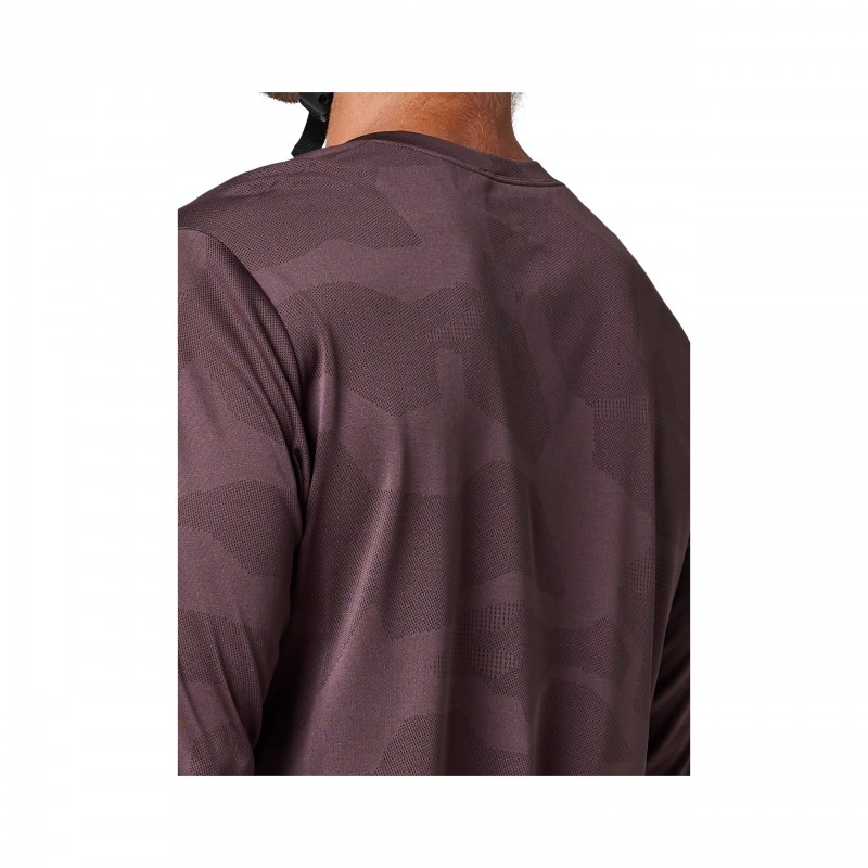 KOSZULKA ROWEROWA Z DŁUGIM RĘKAWEM FOX RANGER TRU DRI DARK MAROON