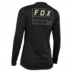 KOSZULKA ROWEROWA Z DŁUGIM RĘKAWEM FOX LADY RANGER DR BLACK