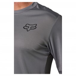 KOSZULKA ROWEROWA Z DŁUGIM RĘKAWEM FOX RANGER FONT DARK GREY