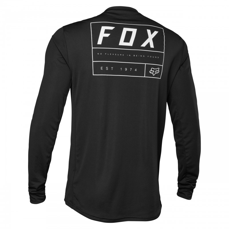 KOSZULKA ROWEROWA Z DŁUGIM RĘKAWEM FOX RANGER SWATH BLACK