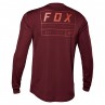 KOSZULKA ROWEROWA Z DŁUGIM RĘKAWEM FOX RANGER SWATH DARK MAROON