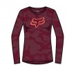 KOSZULKA ROWEROWA Z DŁUGIM RĘKAWEM FOX LADY RANGER TRU DRI DARK MAROON
