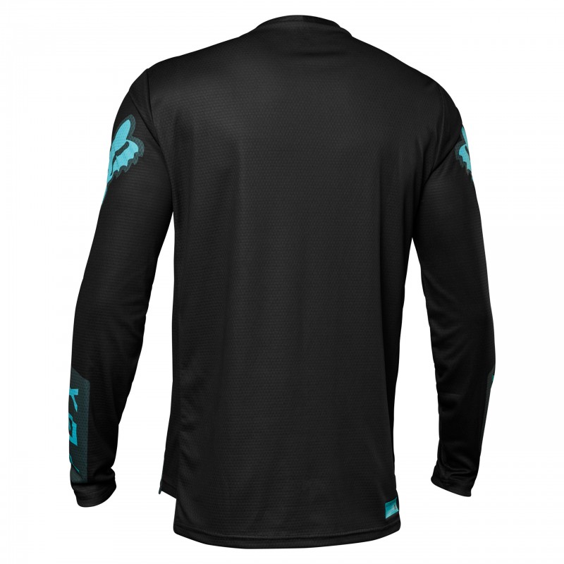 KOSZULKA ROWEROWA Z DŁUGIM RĘKAWEM FOX JUNIOR DEFEND RACE CAPSULE EMERALD