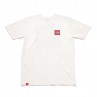 T-SHIRT SANTA CRUZ 3D SQUARED WHITE