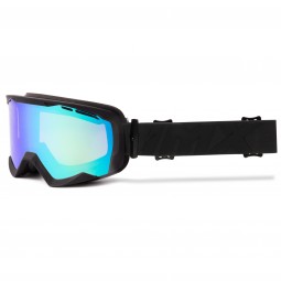 GOGLE IMX ENDURANCE SNOW BLACK MATT/BLACK - SZYBA PODWÓJNA GREEN IRRIDIUM + BROWN (1 SZYBA W ZEST.)