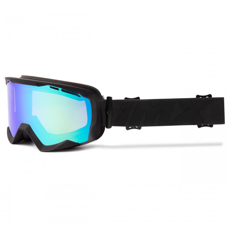 GOGLE IMX ENDURANCE SNOW BLACK MATT/BLACK - SZYBA PODWÓJNA GREEN IRRIDIUM + BROWN (1 SZYBA W ZEST.)