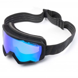 GOGLE IMX ENDURANCE SNOW BLACK MATT/BLACK - SZYBA PODWÓJNA GREEN IRRIDIUM + BROWN (1 SZYBA W ZEST.)