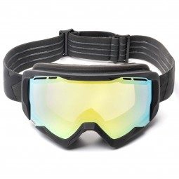 GOGLE IMX ENDURANCE SNOW BLACK MATT/BLACK - SZYBA PODWÓJNA GOLD IRRIDIUM + BROWN(1 SZYBA W ZEST.)
