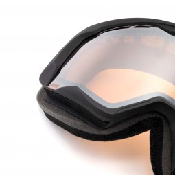 GOGLE IMX ENDURANCE SNOW BLACK MATT/BLACK - SZYBA PODWÓJNA CLEAR + BROWN (1 SZYBA W ZESTAWIE)