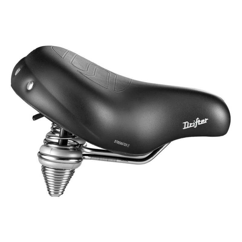 Siodło SELLEROYAL PREMIUM RELAXED 90st. DRIFTER STRENGTEX unisex żelowe + sprężyny czarne (NEW 2023)