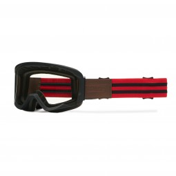 GOGLE IMX ENDURANCE RUST BLACK MATT/RED - SZYBA DARK SMOKE + CLEAR (2 SZYBY W ZESTAWIE)