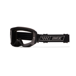 GOGLE IMX ENDURANCE RACE BLACK MATT/GREY - SZYBA DARK SMOKE + CLEAR (2 SZYBY W ZESTAWIE)