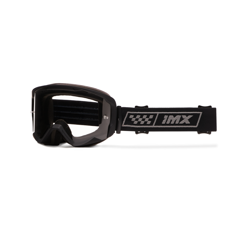 GOGLE IMX ENDURANCE RACE BLACK MATT/GREY - SZYBA DARK SMOKE + CLEAR (2 SZYBY W ZESTAWIE)