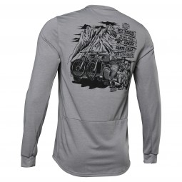 KOSZULKA ROWEROWA Z DŁUGIM RĘKAWEM FOX RANGER DR STEEL GREY
