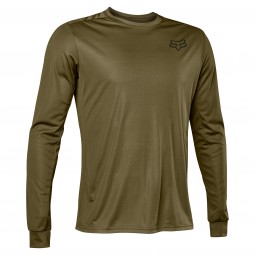 KOSZULKA ROWEROWA Z DŁUGIM RĘKAWEM FOX RANGER FONT OLIVE GREEN