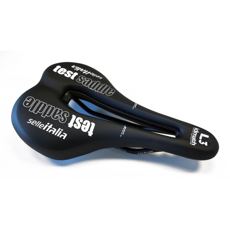 Siodło SELLE ITALIAX-BOW SUPERFLOW TEST L (id match L3), FeC Alloy Rail, Soft-Tek, Testowe (NEW)