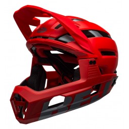 Kask full face BELL SUPER AIR R MIPS SPHERICAL matte gloss red gray (NEW)