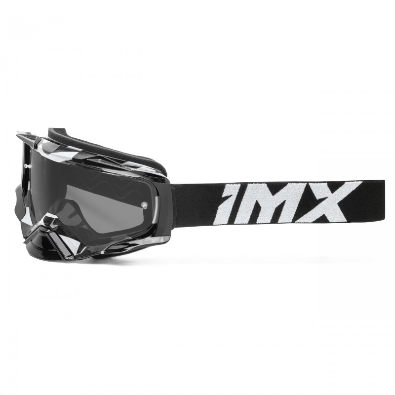 GOGLE IMX DUST GRAPHIC WHITE GLOSS/BLACK - SZYBA DARK SMOKE + CLEAR (2 SZYBY W ZESTAWIE)