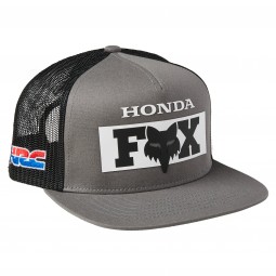 CZAPKA Z DASZKIEM FOX HONDA SNAPBACK PEWTER