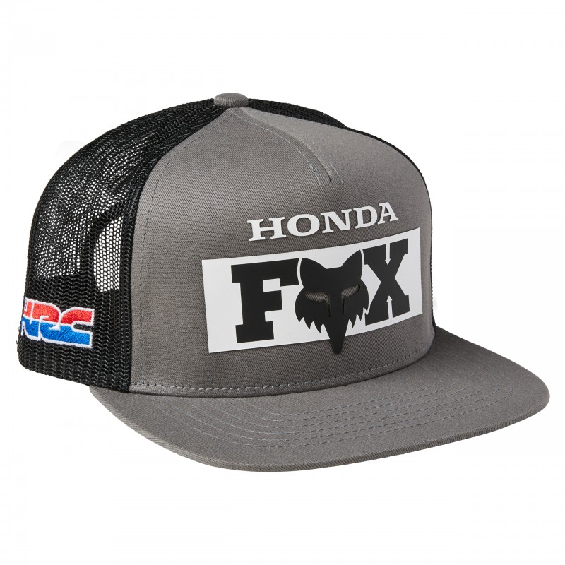 CZAPKA Z DASZKIEM FOX HONDA SNAPBACK PEWTER