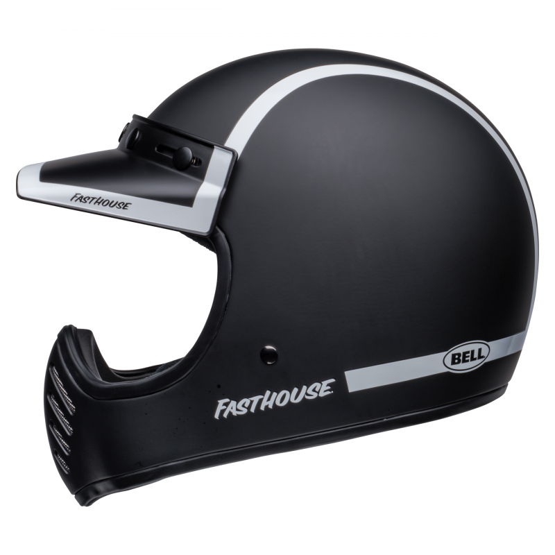 KASK BELL MOTO-3 FH OLD ROAD MATTE/GLOSS BLACK/WHITE