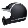 KASK BELL MOTO-3 FH OLD ROAD MATTE/GLOSS BLACK/WHITE
