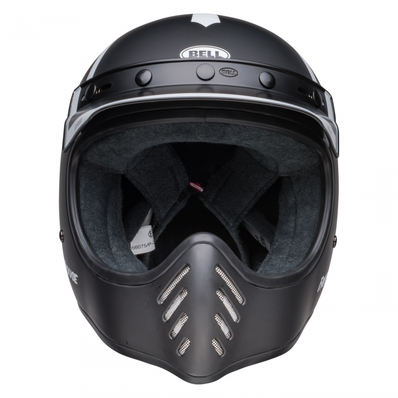 KASK BELL MOTO-3 FH OLD ROAD MATTE/GLOSS BLACK/WHITE