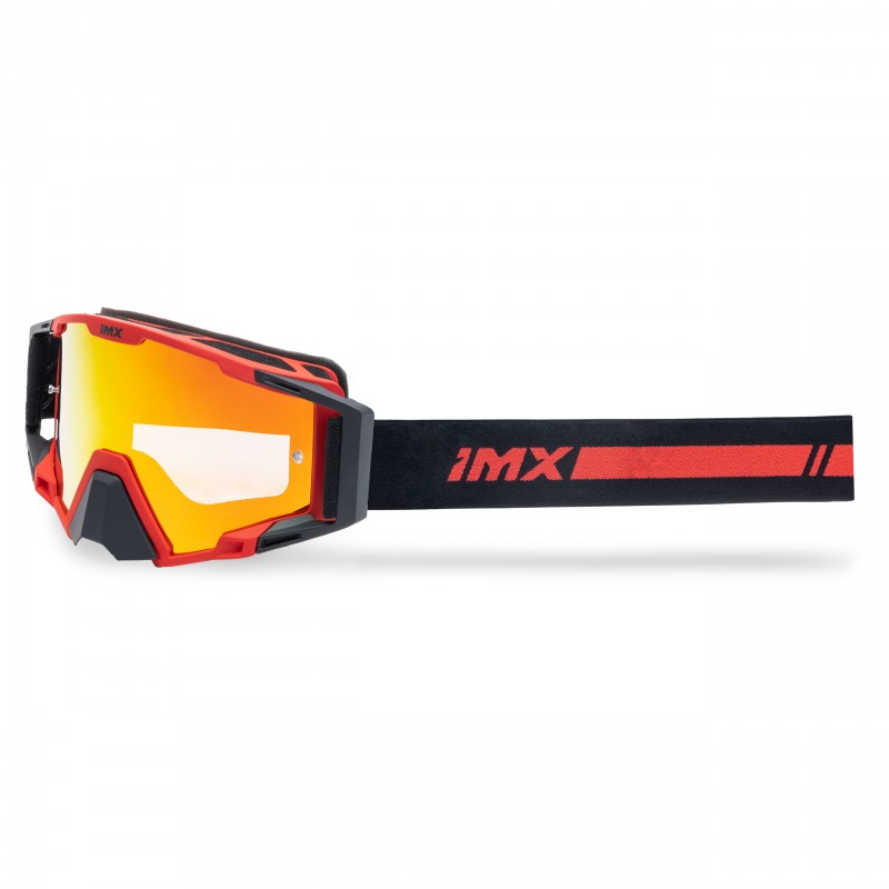 GOGLE IMX SAND RED MATT/BLACK - SZYBA RED IRIDIUM + CLEAR (2 SZYBY W ZESTAWIE)