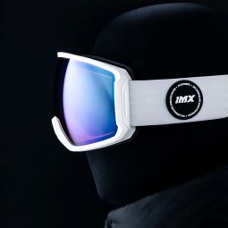 GOGLE SNOWBOARDOWE IMX PEAK WHITE MATT/WHITE - SZYBA PODWÓJNA BLUE IRRIDIUM + BROWN