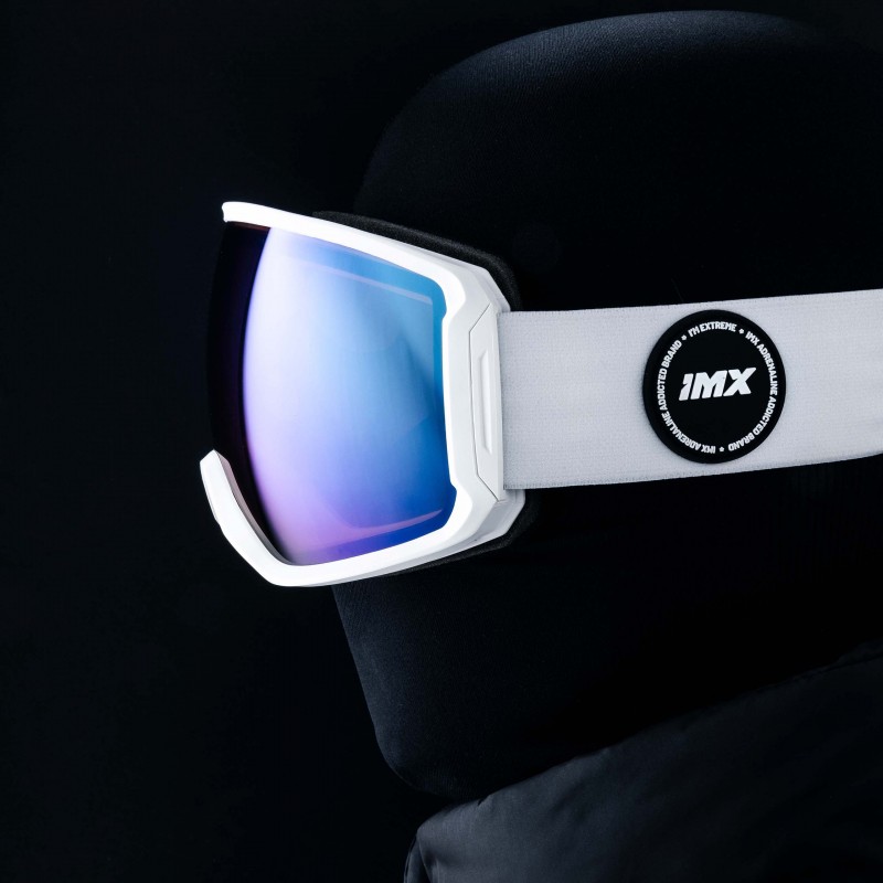 GOGLE SNOWBOARDOWE IMX PEAK WHITE MATT/WHITE - SZYBA PODWÓJNA BLUE IRRIDIUM + BROWN