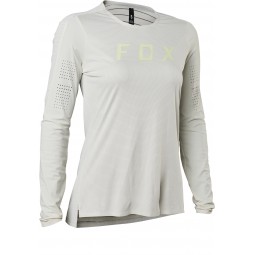 KOSZULKA ROWEROWA Z DŁUGIM RĘKAWEM FOX LADY FLEXAIR PRO VINTAGE WHITE