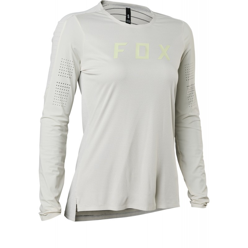 KOSZULKA ROWEROWA Z DŁUGIM RĘKAWEM FOX LADY FLEXAIR PRO VINTAGE WHITE