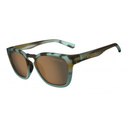 Okulary TIFOSI SMIRK matte blue tortoise (1 szkło Brown 17,1% transmisja światła, no mirror) (NEW)