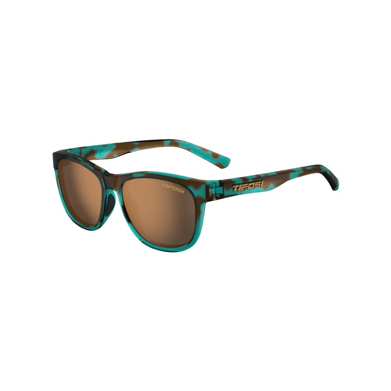 Okulary TIFOSI SWANK POLARIZED blue confetti (1 szkło Brown 15,4% transmisja światła) (NEW)