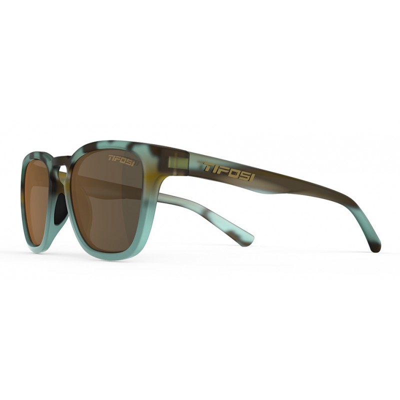 Okulary TIFOSI SMIRK POLARIZED matte blue tortoise (1 szkło Brown 15,4% transmisja światła) (NEW)