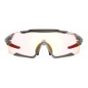 Okulary TIFOSI AETHON CLARION FOTOTEC matte smoke (3szkła 14,7% Clarion Red, 41,4% AC Red, 95,6% Clear) (NEW)