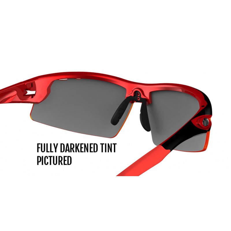 Okulary TIFOSI CRIT CLARION FOTOTEC black red (3szkła 14,7% Clarion Red, 41,4% AC Red, 95,6% Clear) (NEW)