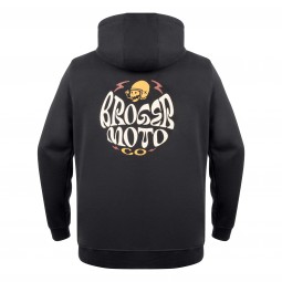 BLUZA Z KAPTUREM BROGER MOTO BLACK