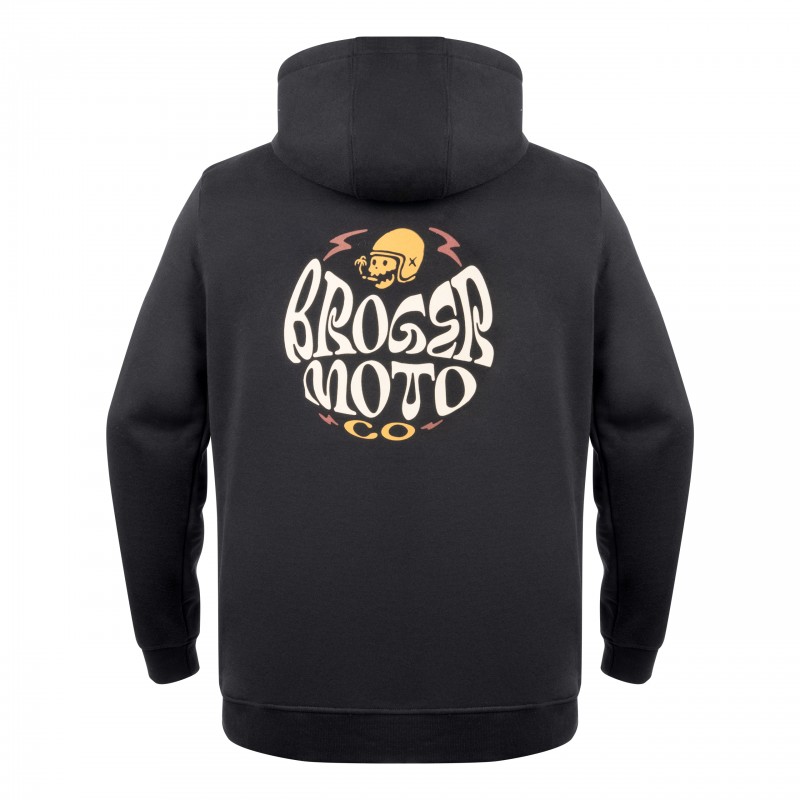 BLUZA Z KAPTUREM BROGER MOTO BLACK